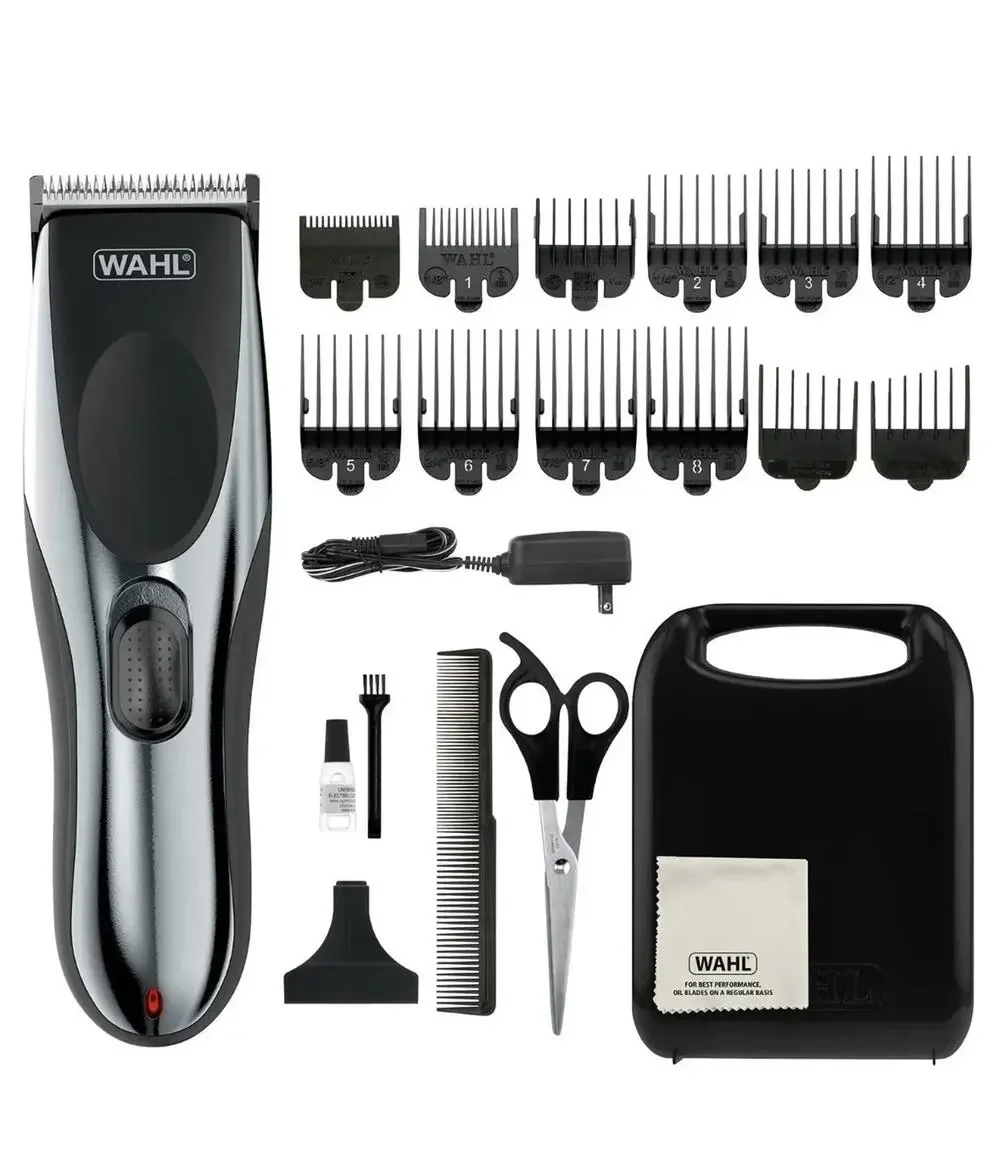 Wahl Cordless Haircut & Beard Kit — Model 9649 (21-Piece, Black Guards)